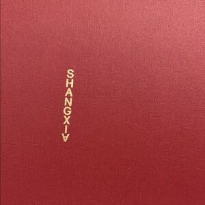 SHANG XIA Red and Gold luxury Scarf